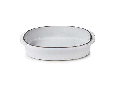 Plato Oval 26x18,5 cm Blanco Caractere Culinaire