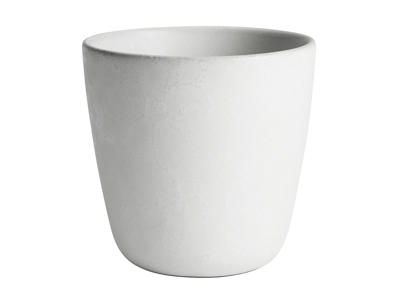 RAW Color Taza sin asa 30 cl Blanca