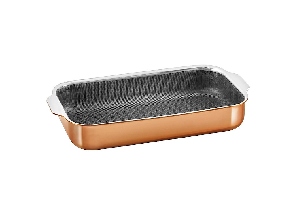 Bandeja de hornear híbrida 30x16 cm oro rosa