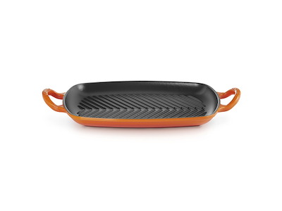 Sartén para parrilla de hierro fundido volcánico - 30x28cm - 2860g