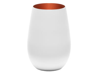 Vaso de agua con cristal blanco/bronce tamaño 46.5cl - 120x64mm