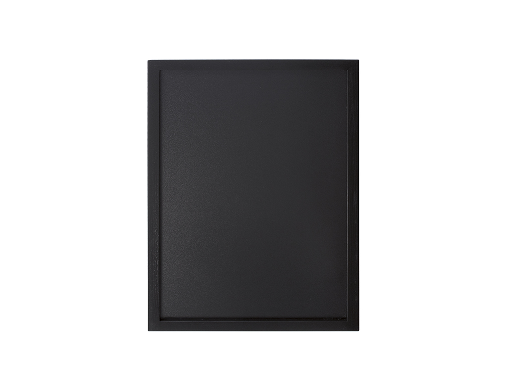 Tablero 40x60 cm negro lacado marco de madera