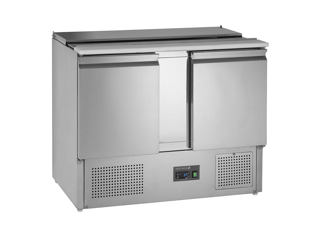 Saladette GN1/1 con 2 puertas compresor en la parte inferior
