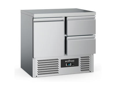 Mostrador refrigerado CombiSteel 1 puerta 2 cajones