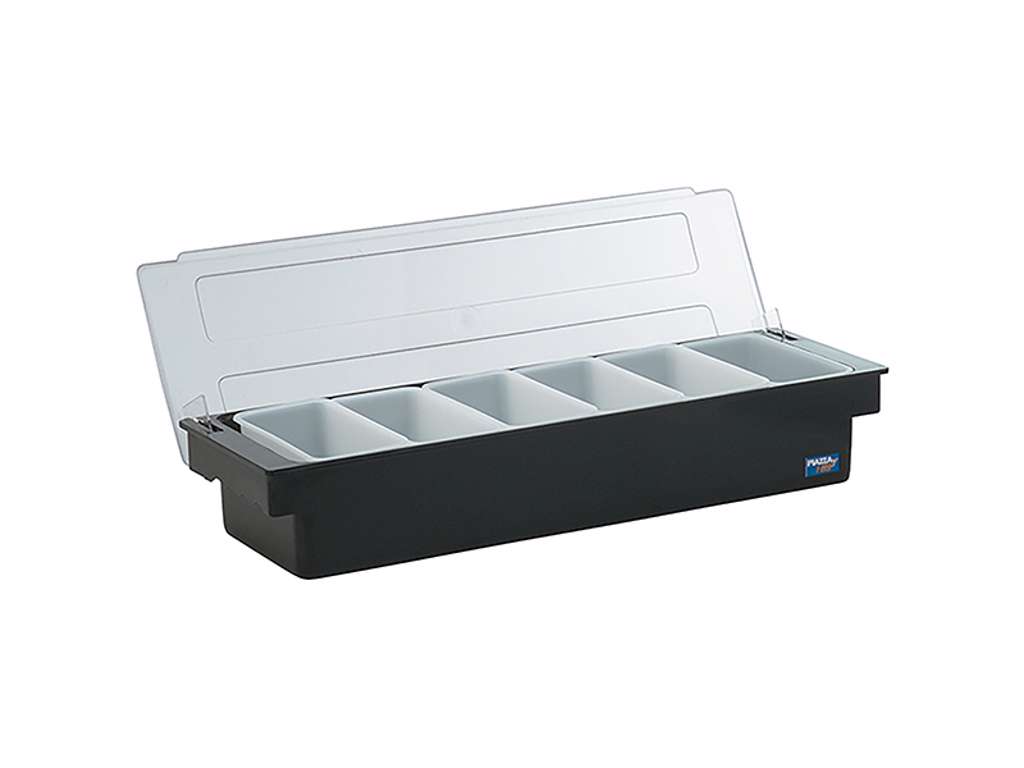 Dispensador de cócteles plástico negro 6 Botellas