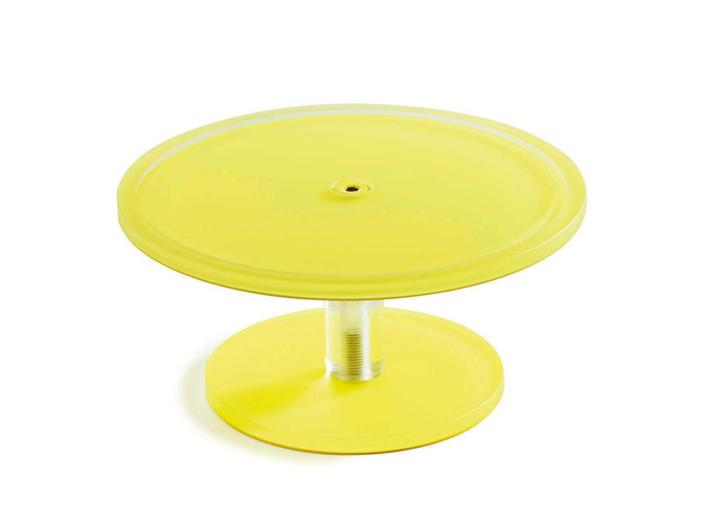 Soporte para pasteles en pie 30 cm Amarillo Mealplak