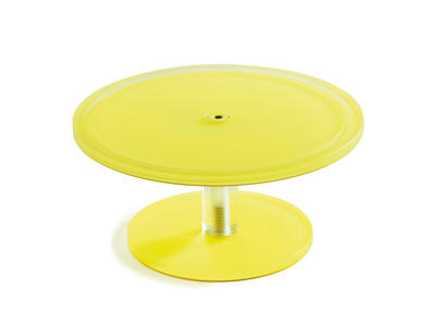 Soporte para pasteles en pie 30 cm Amarillo Mealplak