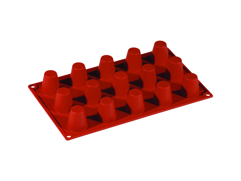 Molde de hornear de silicona 1/3 GN, 15 conos