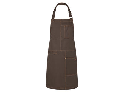 Delantal con bolsillos Marrón 68x80 cm