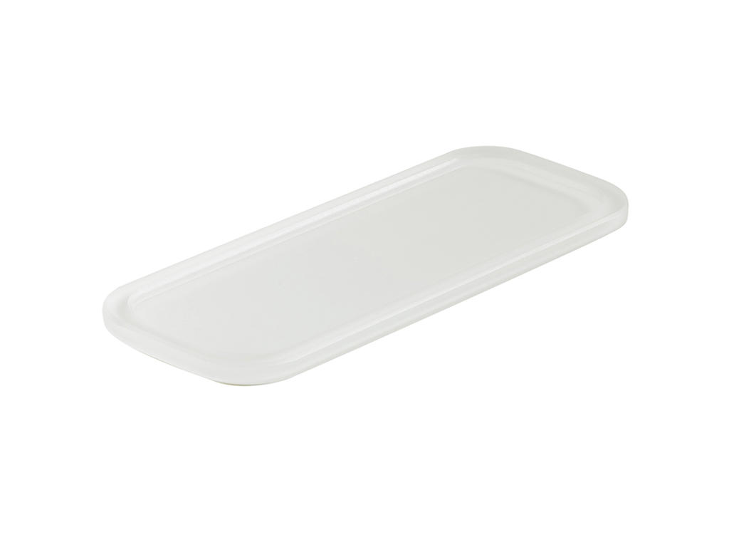 Bandeja con ranura 24,5x9 cm Blanca Mealplak