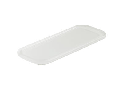 Bandeja con ranura 24,5x9 cm Blanca Mealplak