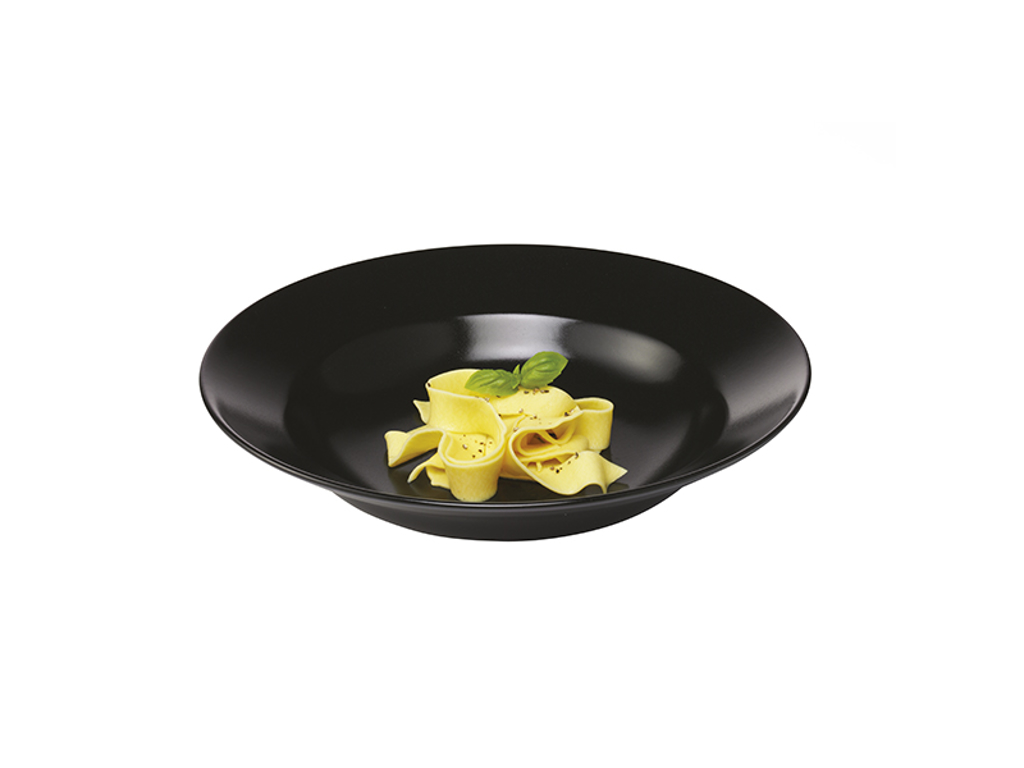 Plato de pasta Quadro, 30 cm, color negro