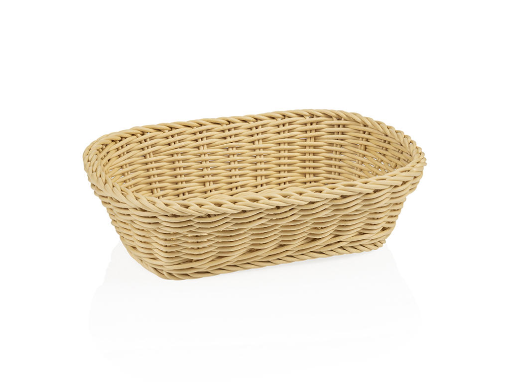 Cesta de pan Luz Beige 26,5x19x7 cm Tejedor P