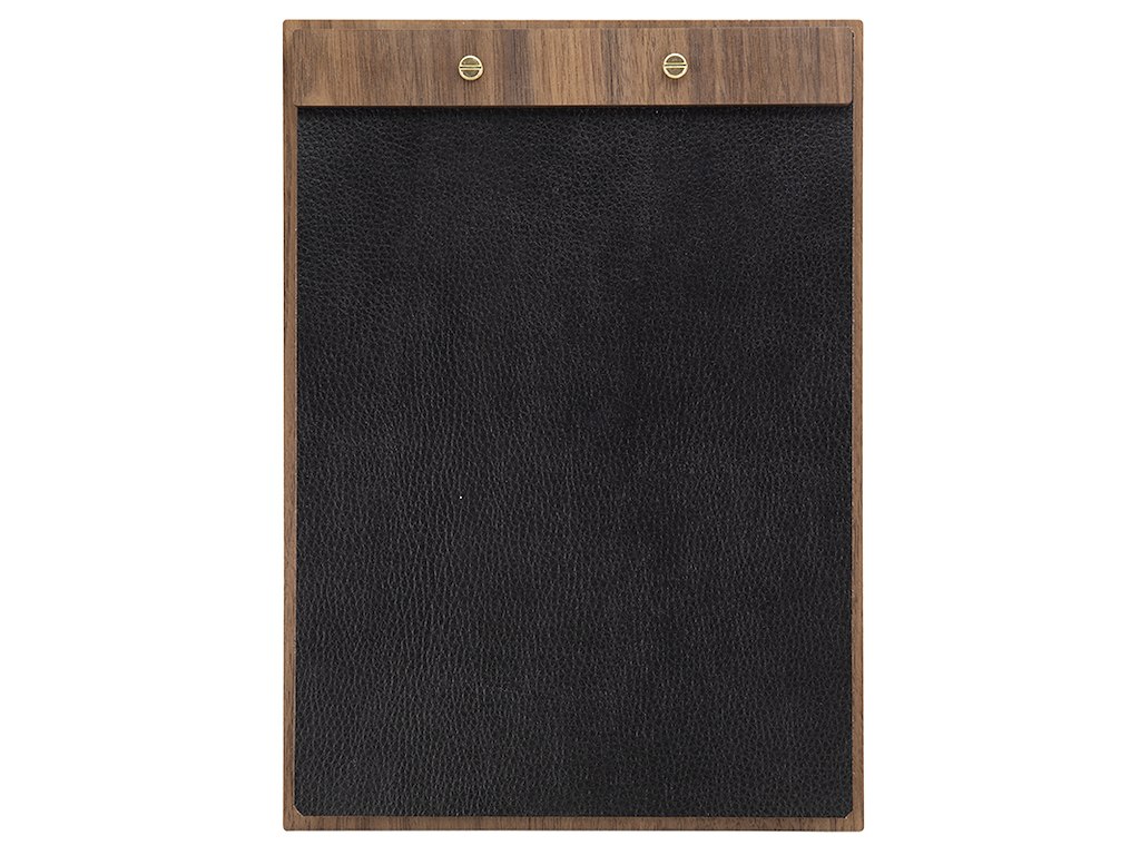 Menú Cartel Cuero Nogal A4