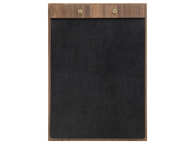 Menú Cartel Cuero Nogal A4