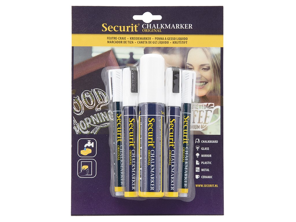 Tiza 5-p Blanco 2x1-2mm/2x2-6mm/1x7-15mm