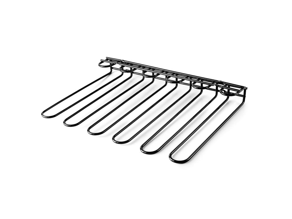 Soporte de vidrio Negro 5 filas techo/pared Lacor