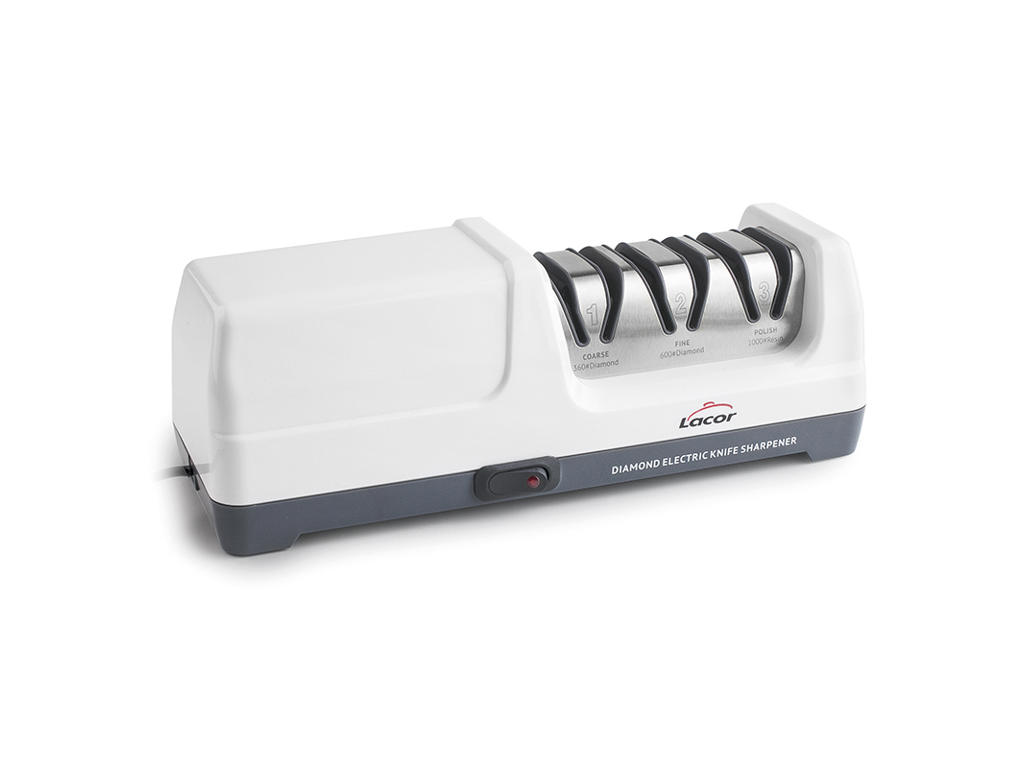 Afilador de cuchillos eléctrico diamante 3 grano tamaño.