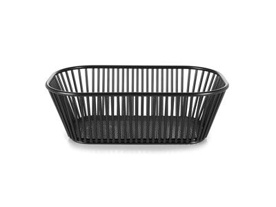 Cesta de pan rectangular 29x18 cm metal negro Inspired By