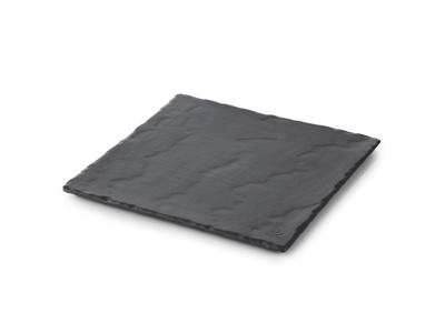 Tallerken 15x15x cm skifer Basalt