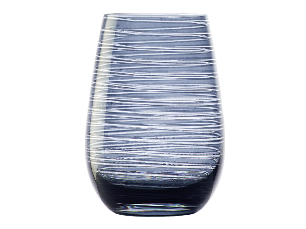 Vaso de agua con vidrio azul 46,5cl - 120x65mm