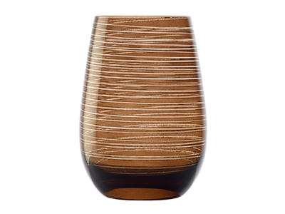 Vaso de agua con vidrio marrón 46,5cl - 120x65mm