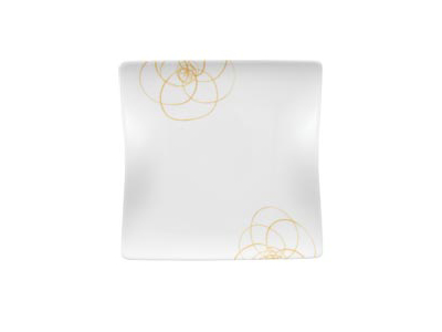 Plato Bloom cuadrado 120x120 mm