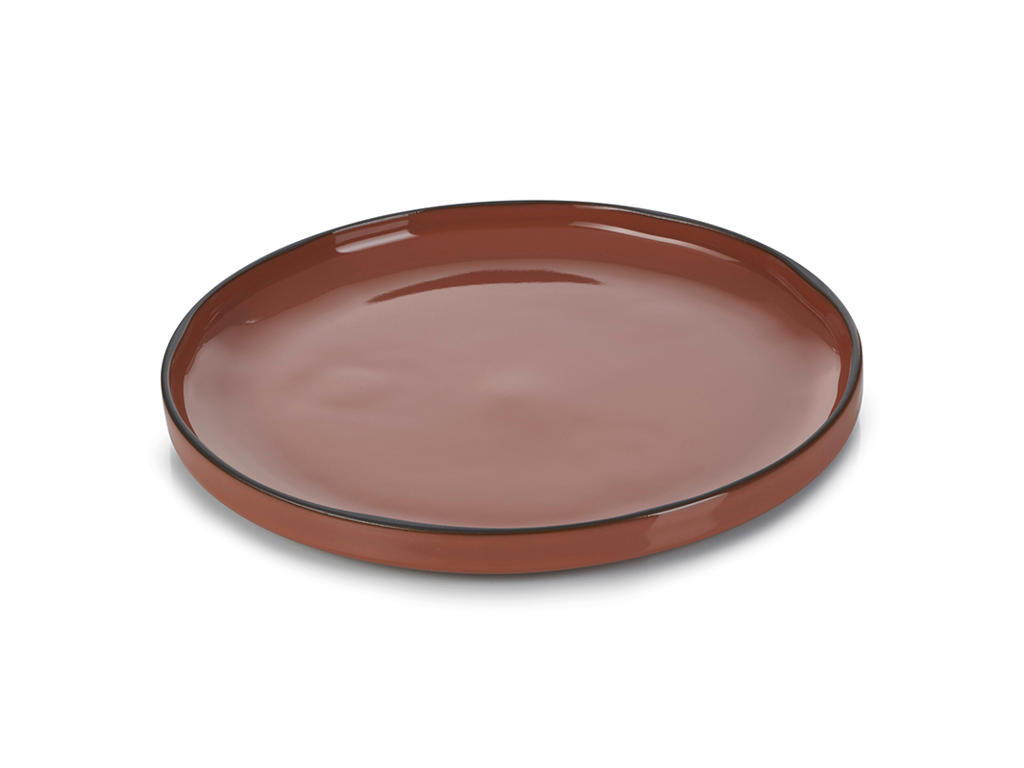 Plato Postre 21 cm Marrón Caractere