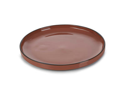 Plato Postre 21 cm Marrón Caractere