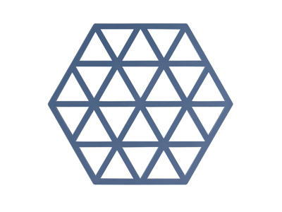 Posavasos Zone Triangles 16x14 cm Azul