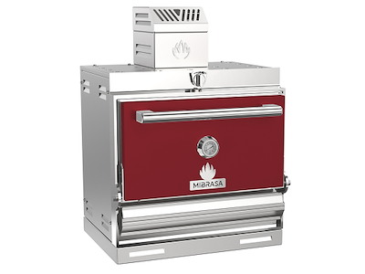 Horno Carbón MIBRASA MiniPlus Puerta Roja