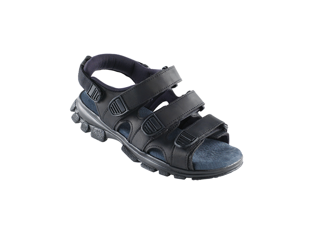 Treksandal Sort str 35
