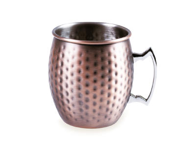 Taza c/con asa mate cobre 9 cm 55 cl