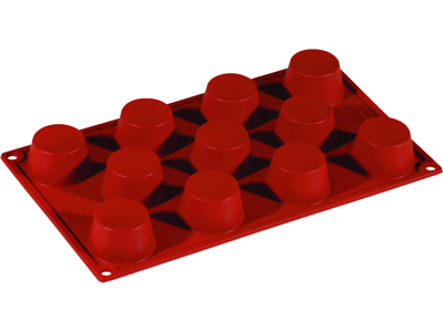 Molde para hornear de silicona 1/3 GN, 11 muffins