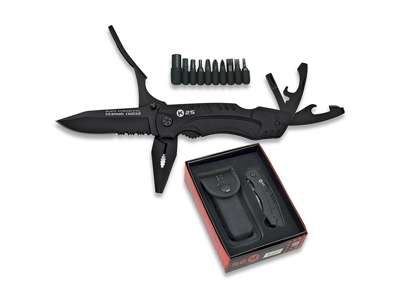 Cuchillo de bolsillo K25 Negro 8 cm hoja