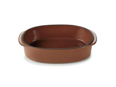 Plato Oval 19x13 cm Marrón Caractere Culinaire