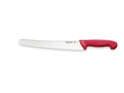 Cuchillo universal, 25 cm, Granton, Rojo