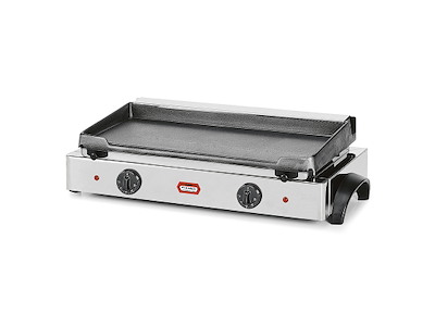 Placa de asar lisa 69x37x19 cm 2,1kW