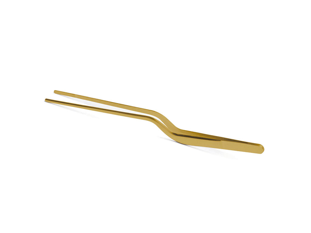 Pinzas con doblez 21 cm Oro Comas