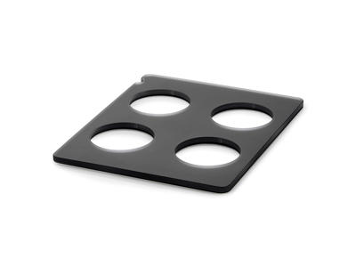 Bandeja para 4 Botellas 32,5x26,5 cm Antracita Una Escena