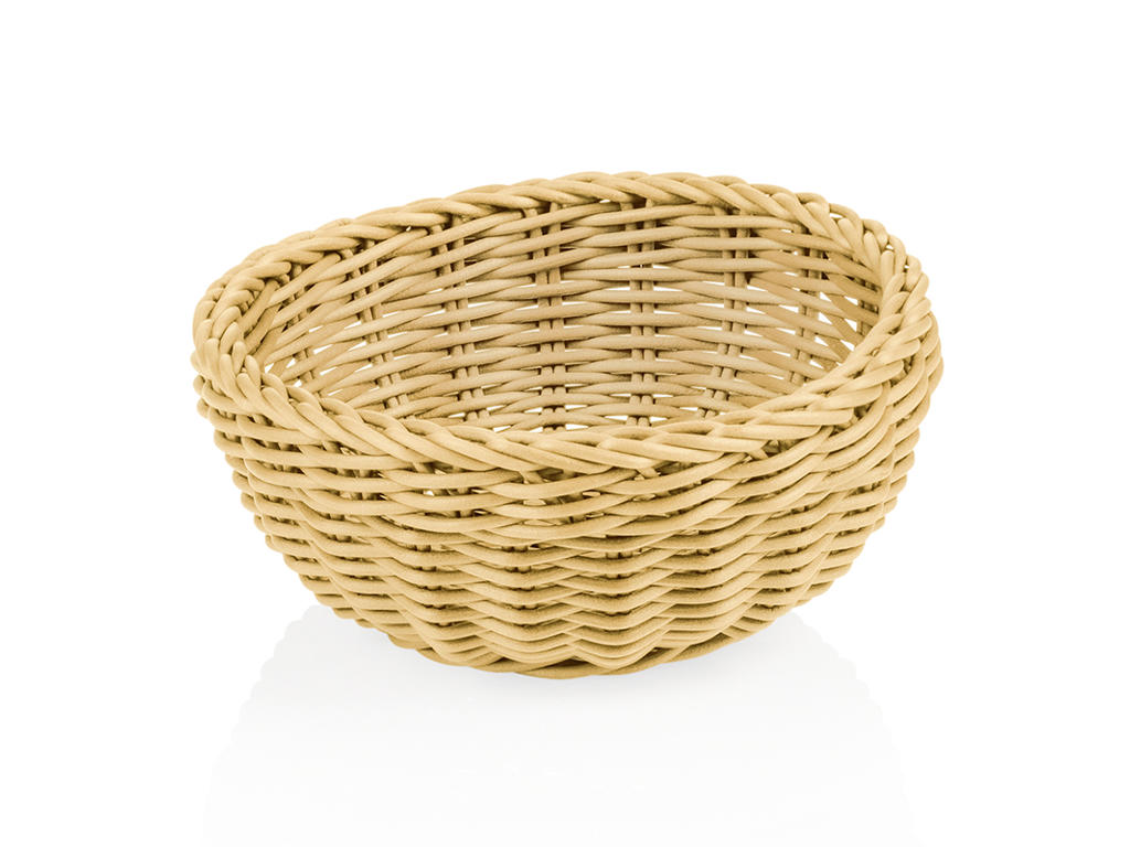 Cesta de pan Luz Beige 20 cm H8 cm Tejedor P