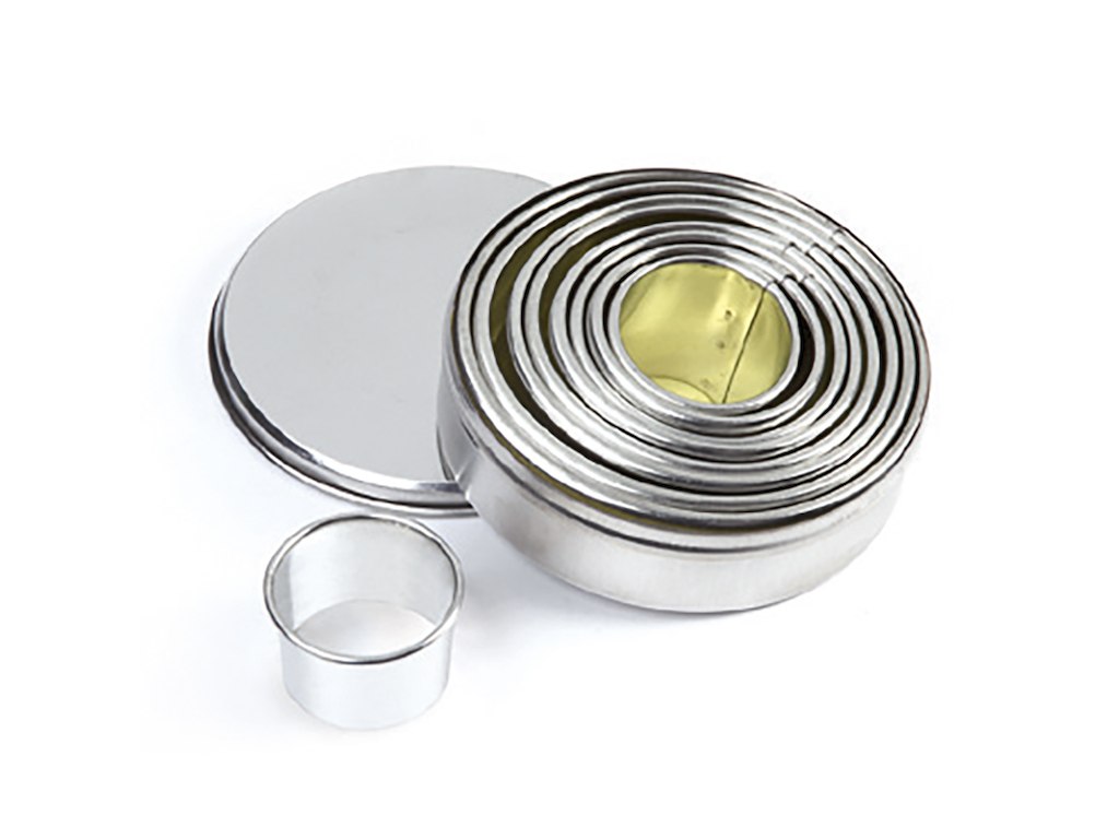 Juego de cortadores lisos 9 piezas 20-80mm