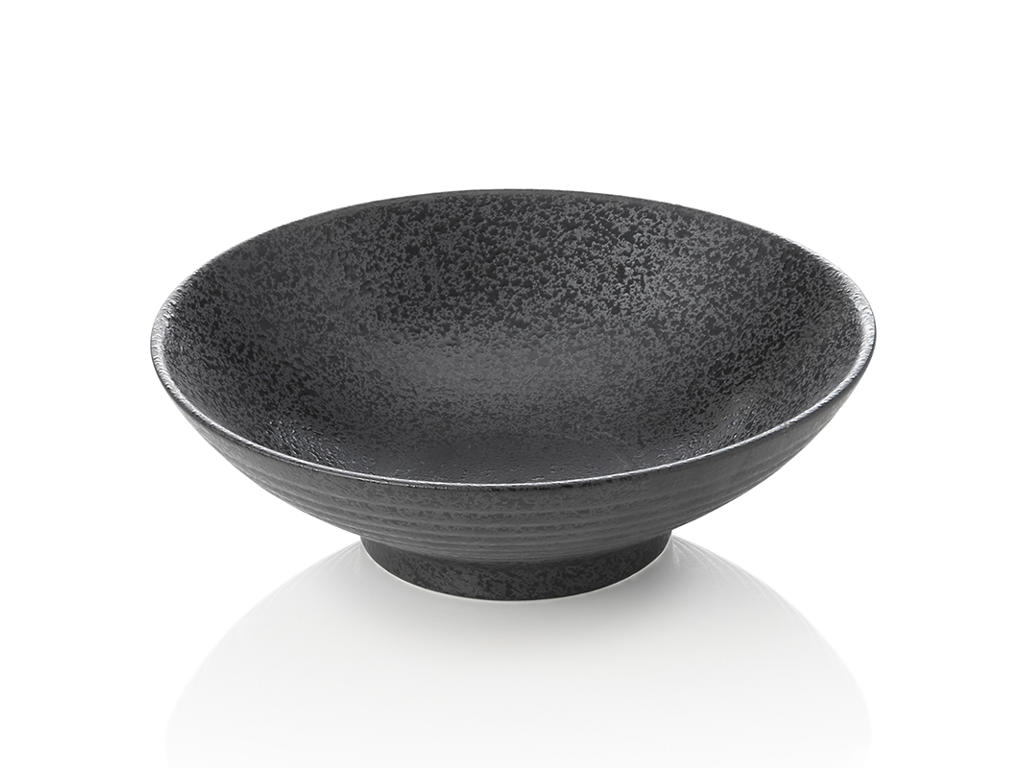 Cuenco de porcelana negro - Ø 22,5cm - 0,7ltr - 70x225x225mm