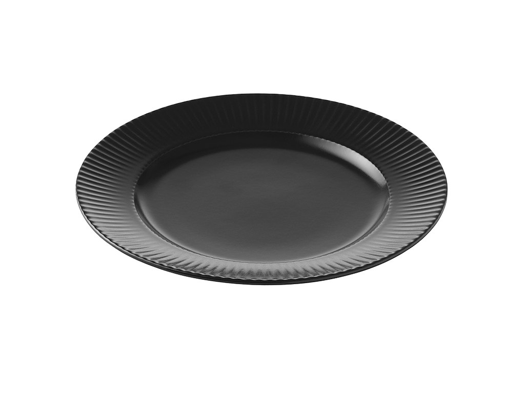 Plato 21 cm Groovy Negro
