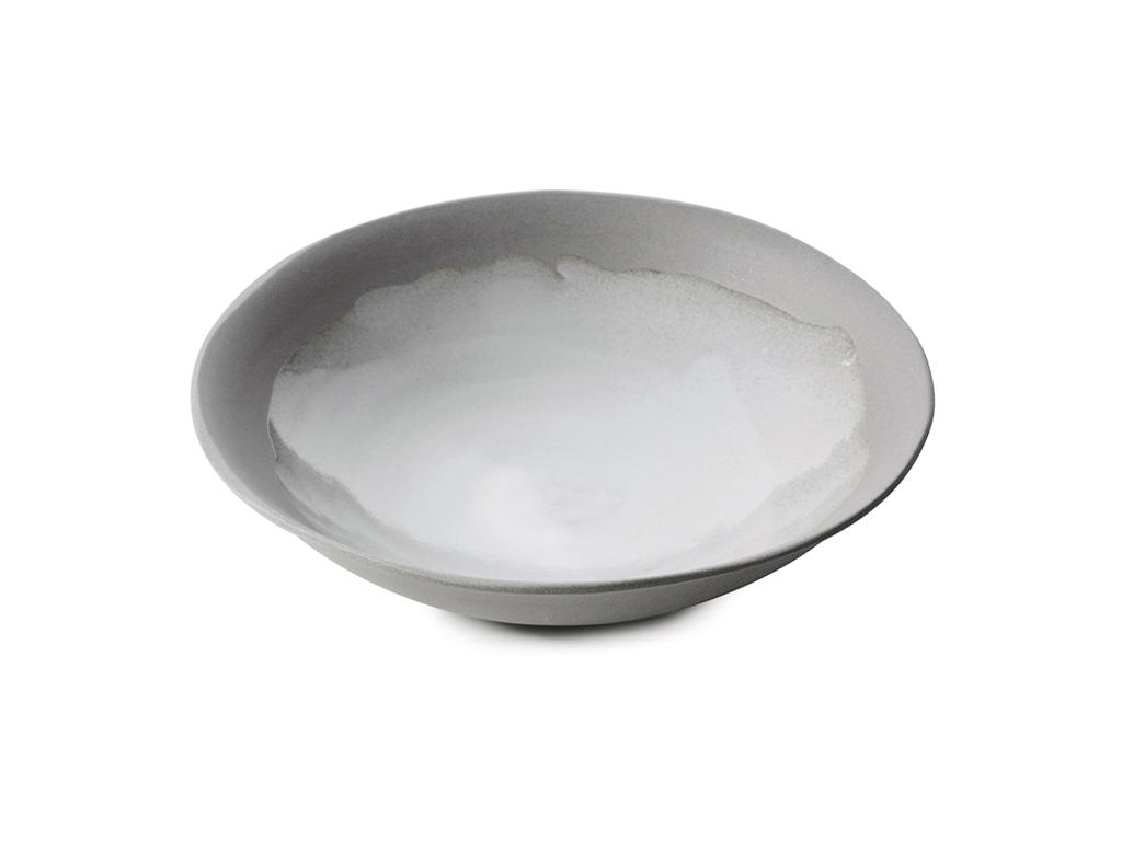 No.W Plato Profundo  24 cm Blanco/Gris