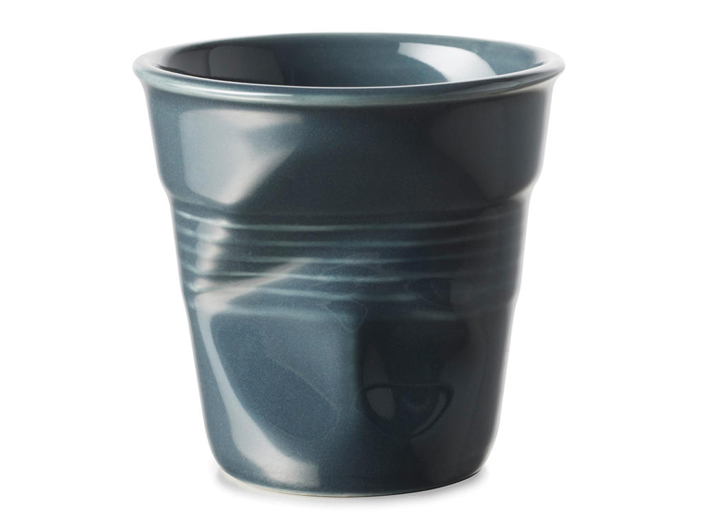 Taza Espresso 8 cl Gris Grafito Froisse