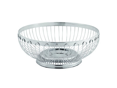 Cesta de pan RF Diseño de alambre  21cm h 9cm