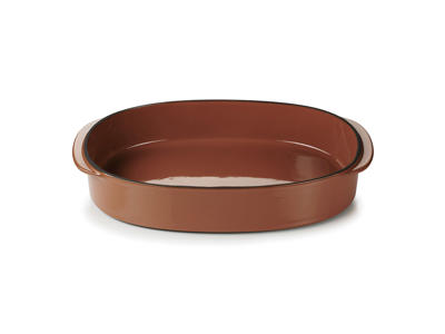 Plato Oval 34x25 cm Marrón Caractere Culinaire