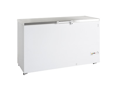 Congelador horizontal 454 ltr Blanco/RF con ruedas y tapa