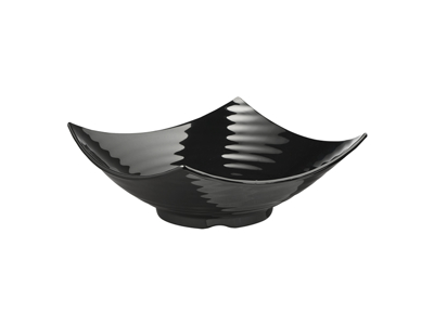 Melamin skål Sort 32,5 x  32,5 cm, H: 12